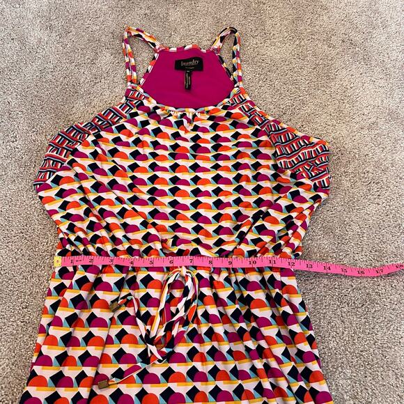 Laundry by Shelly Segal Women's Dress Abstract Print Pink Sleeveless Size M - Picture 9 of 9